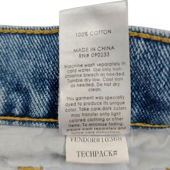 Pacsun Jeans Womens 32x24 Two-Tone Blue High Rise Straight Cotton Retro Y2K - Picture 10 of 12